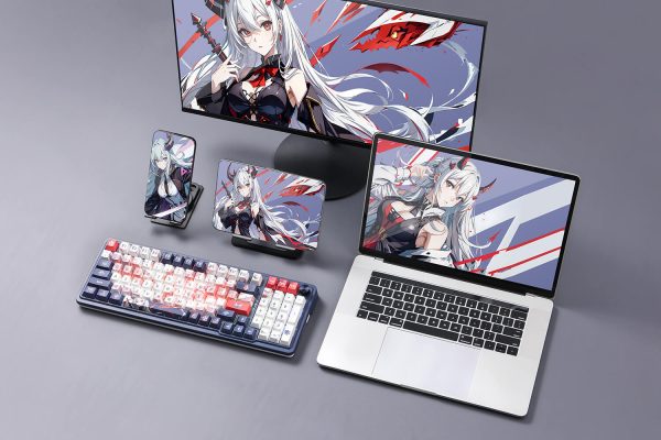 Redragon Eisa Pro K686 Pro Wired+2.4Ghz+BT Mechanical Keyboard Anime Theme (Custom Hi-Fi Linear Switch) - Image 10