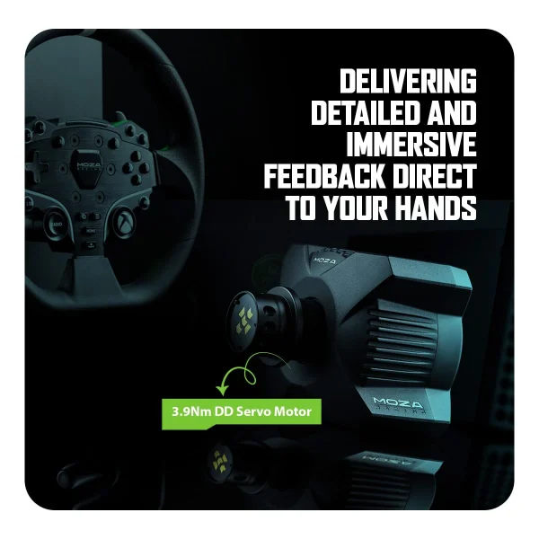 Moza R3 Bundle for PC and Xbox Officially Licensed, R3 Wheelbase, ES Steering Wheel, SR-P Lite Pedals, Table Clamp - Image 8
