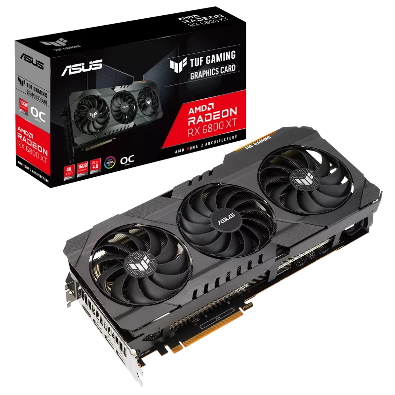 ASUS TUF Gaming Radeon RX 6800 XT OC Edition 16 GB GDDR6 Triple‑Fan | PCIe 4.0