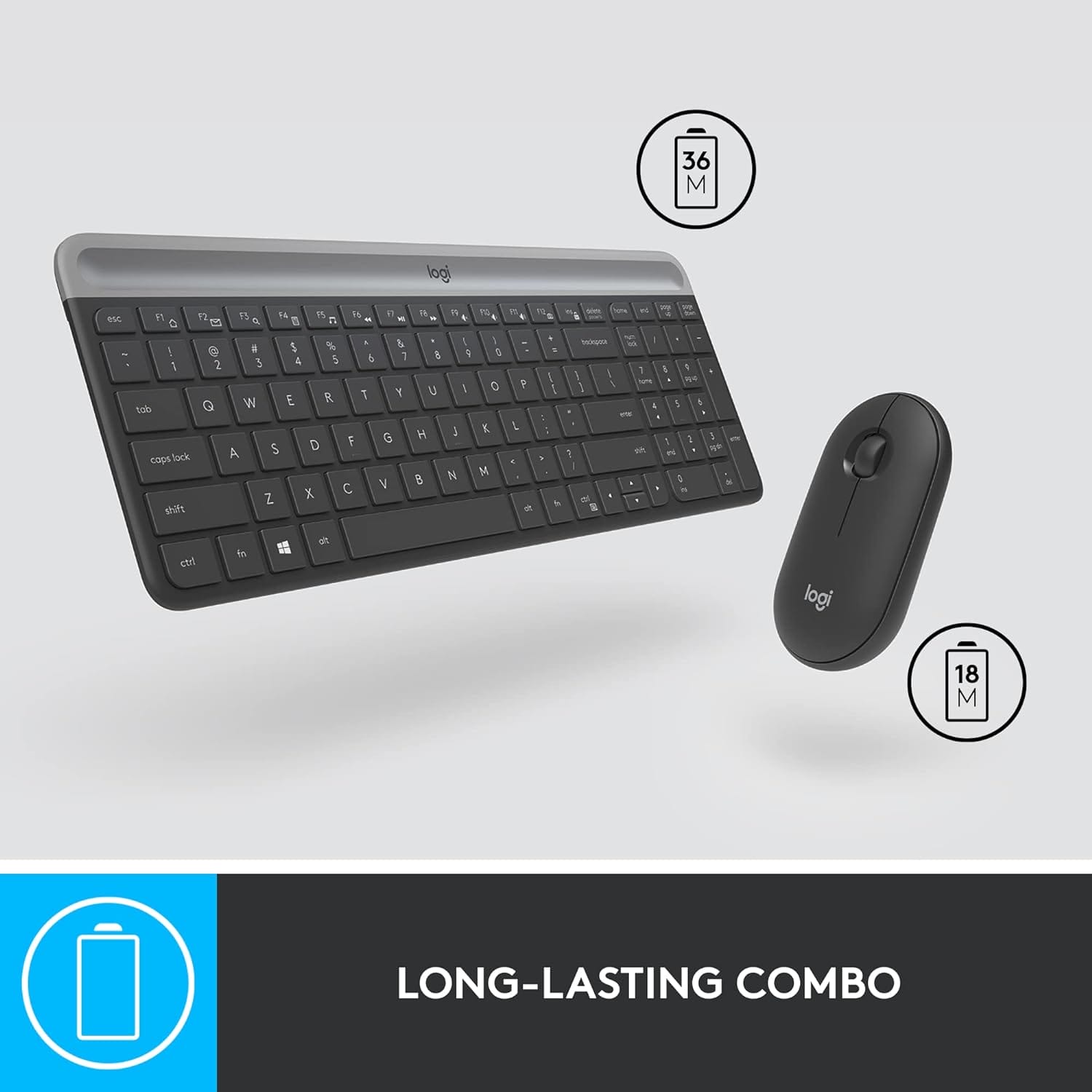 Logitech MK470 Slim – Wireless Keyboard and Mouse Combo