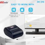DCode DC2M - 2 inch 58mm, Mobile Receipt and Label Printer USB, Bluetooth, Direct Thermal Transfer Printing 203dpi 1D, 2D Barcode Printer - Image 3