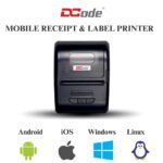 DCode DC2M - 2 inch 58mm, Mobile Receipt and Label Printer USB, Bluetooth, Direct Thermal Transfer Printing 203dpi 1D, 2D Barcode Printer - Image 6
