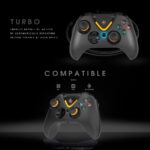 Cosmic Byte Ares Pro Wireless Gamepad for PC, Android, iOS – Tri-Mode (2.4GHz, Bluetooth, Wired), Hall Effect Joysticks & Triggers, 1000Hz Polling, Backlit Buttons, Turbo, Macro Button, 3.5mm Audio Port (Black) - Image 2