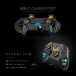 Cosmic Byte Ares Pro Wireless Gamepad for PC, Android, iOS – Tri-Mode (2.4GHz, Bluetooth, Wired), Hall Effect Joysticks & Triggers, 1000Hz Polling, Backlit Buttons, Turbo, Macro Button, 3.5mm Audio Port (Black) - Image 4