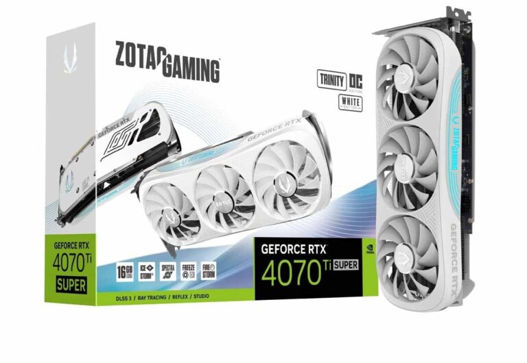 Zotac RTX 4070 Ti Super Trinity GDDR6X White