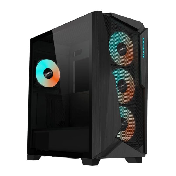 GIGABYTE C301 Glass - Black Mid Tower PC Gaming Case