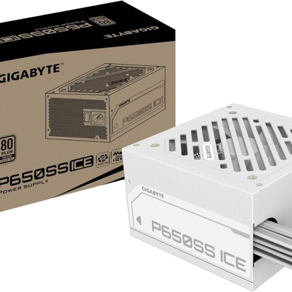 GIGABYTE P650SS Ice Power Supply - PCIe 5.0, 80 Plus Silver, Fully Modular