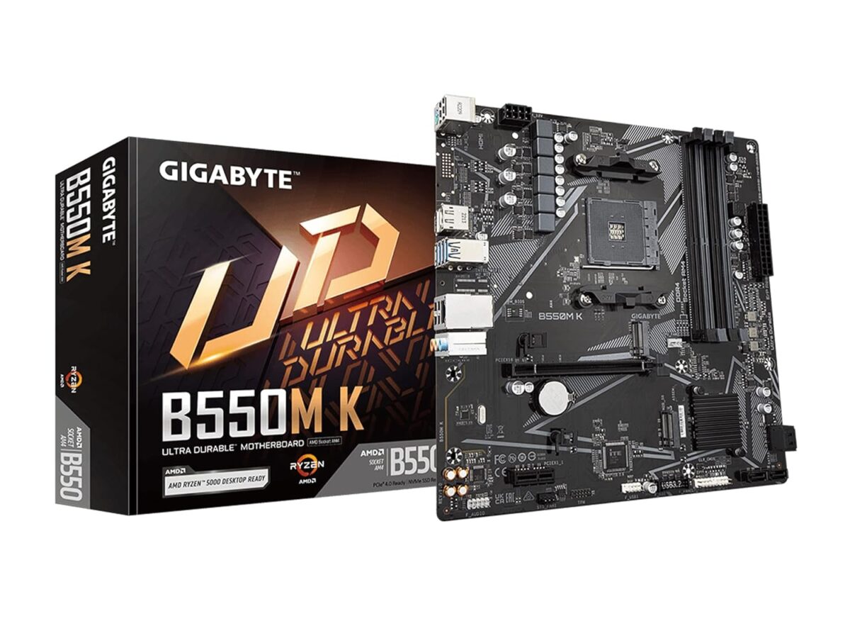 GIGABYTE Micro ATX B550M K DDR4 Motherboard - Image 1