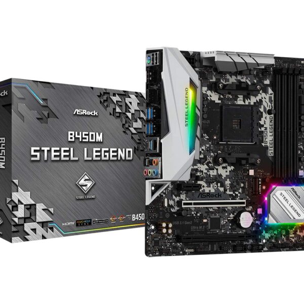 ASRock B450M Steel Legend Socket AM4/MicroATX Motherboard