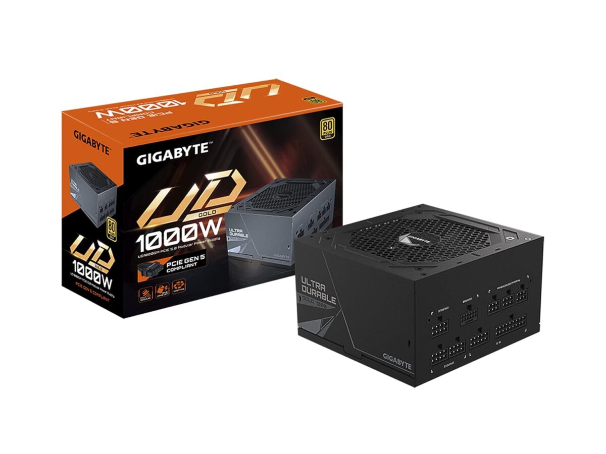 GIGABYTE GP-UD1000GM PG5 1000W PCIe 5.0 80 Plus Gold Certified Fully Modular Power Supply - Image 1