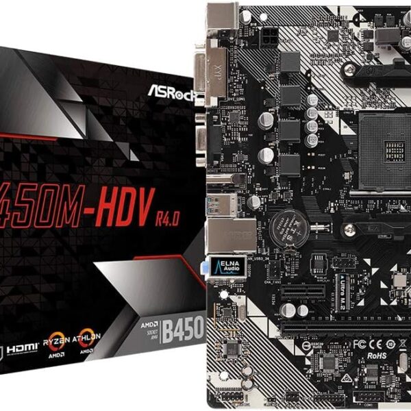Asrock B450M-HDV R4.0 Amd B450 socket Am4 Micro Atx Motherboard