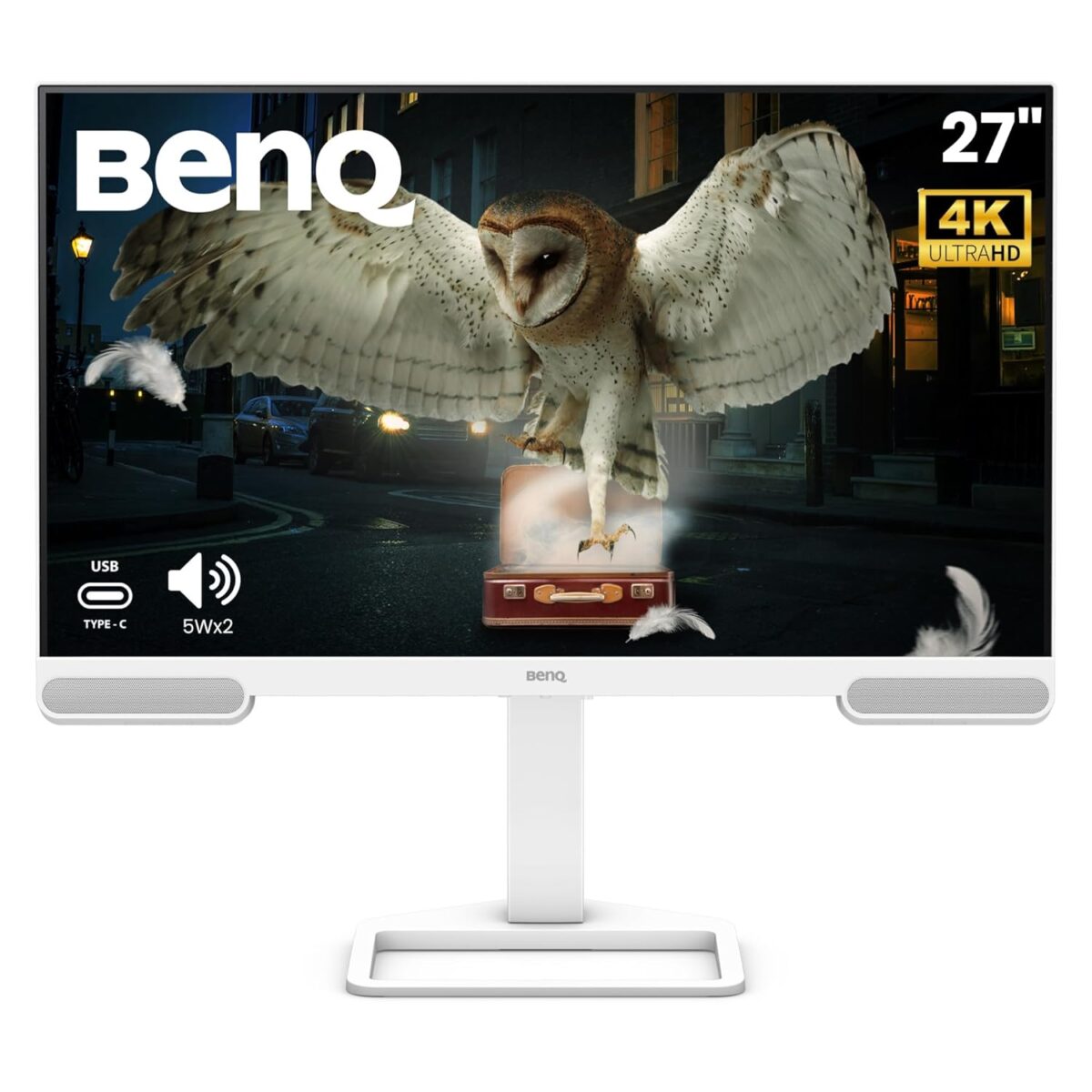 Benq Monitor EW2790U 27"IPS 4K USB-C (65W PD) TreVolo speakers(5W x 2), AI contrast, USB Hub Preset Audio-Visual serttings, Height Adjustment - Image 1