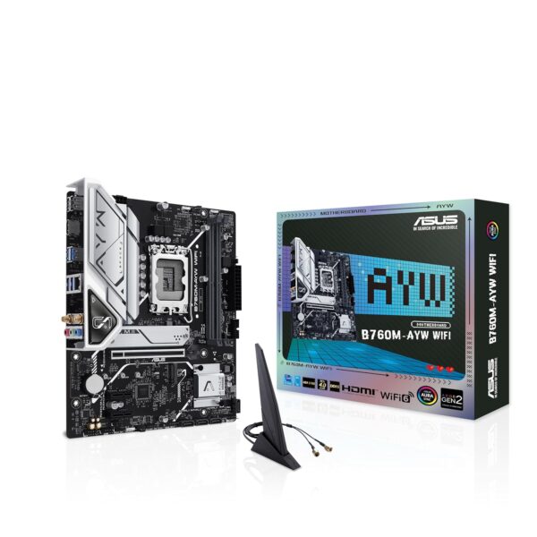 ASUS B760M-AYW WIFI DDR5 Intel Motherboard