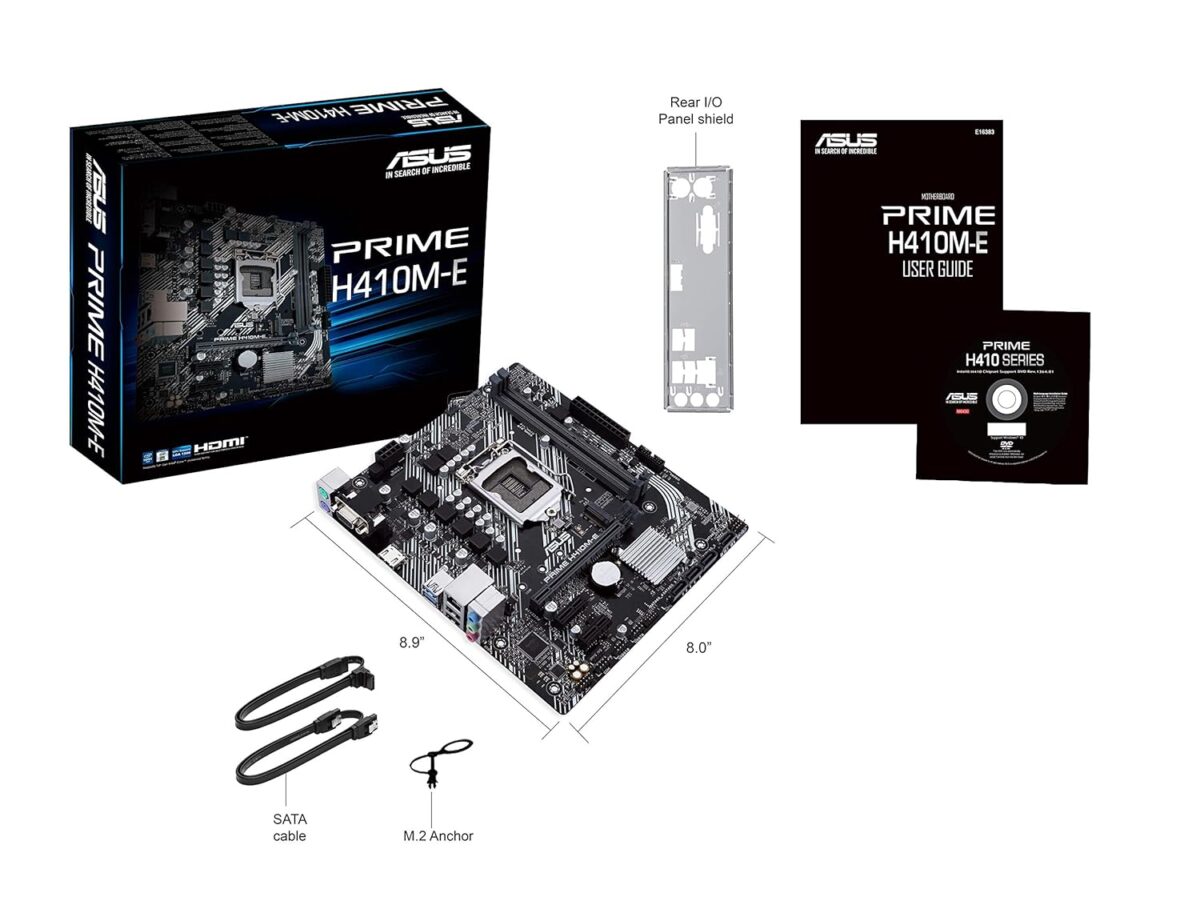 ASUS PRIME PRIME H410M-E LGA 1200 microATX Motherboard - Image 1
