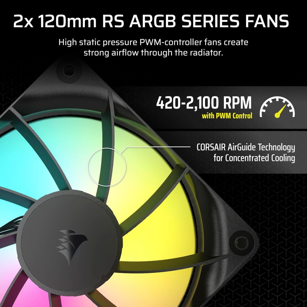 Corsair Nautilus 240 RS ARGB 240mm CPU Liquid Cooler Black - Image 7