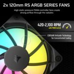 Corsair Nautilus 240 RS ARGB 240mm CPU Liquid Cooler Black - Image 7