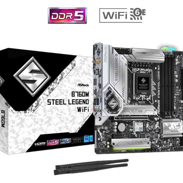 AsRock B760M Steel Legend WiFi Motherboard