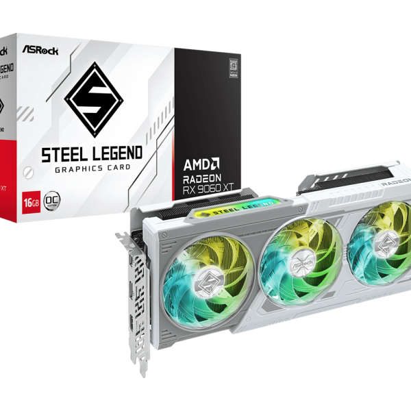 AsRock Radeon RX 9060 XT Steel Legend 16GB OC Edition