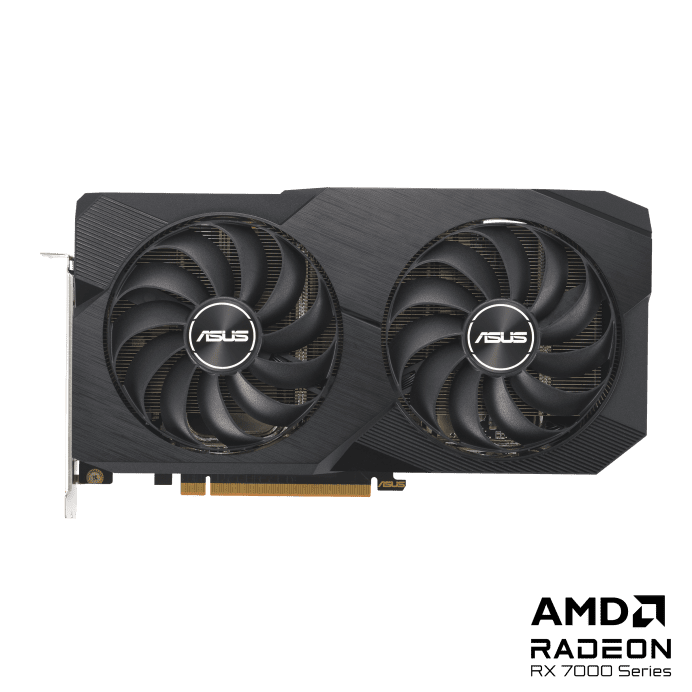 ASUS Dual Radeon RX 7600 OC Edition 8 GB GDDR6 Dual‑Fan | Up to 2745 MHz Boost