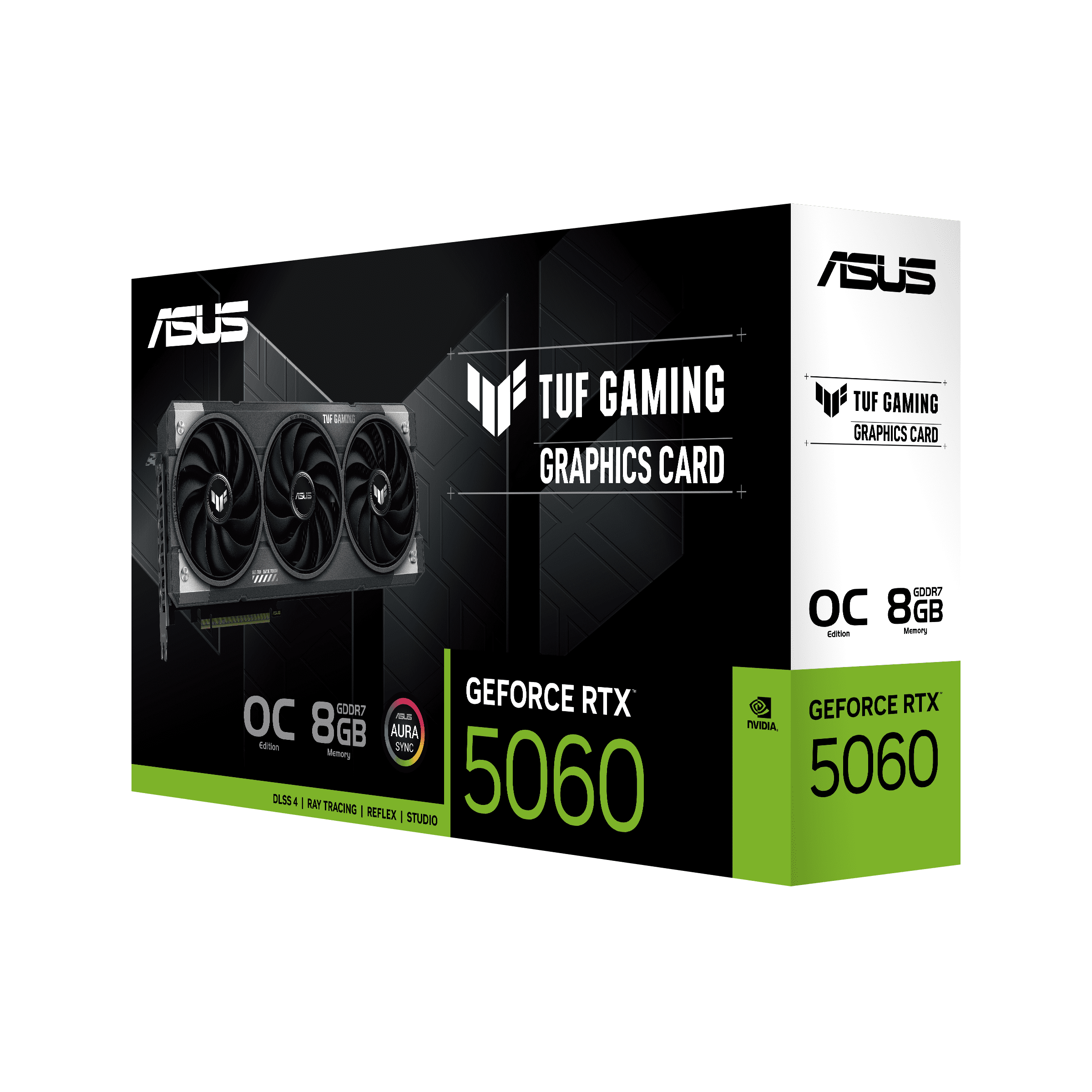 ASUS TUF Gaming GeForce RTX 5060 OC 8 GB GDDR7 | Triple‑Fan Cooling, DLSS 3.5, 3072 CUDA Cores, PCIe 4.0