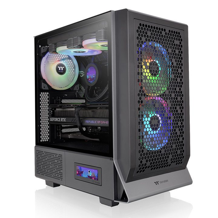 Thermaltake Ceres 300 TG ARGB Black – Mid Tower High-Airflow Chassis