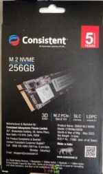 Consistent 256GB NVMe SSD 1 1