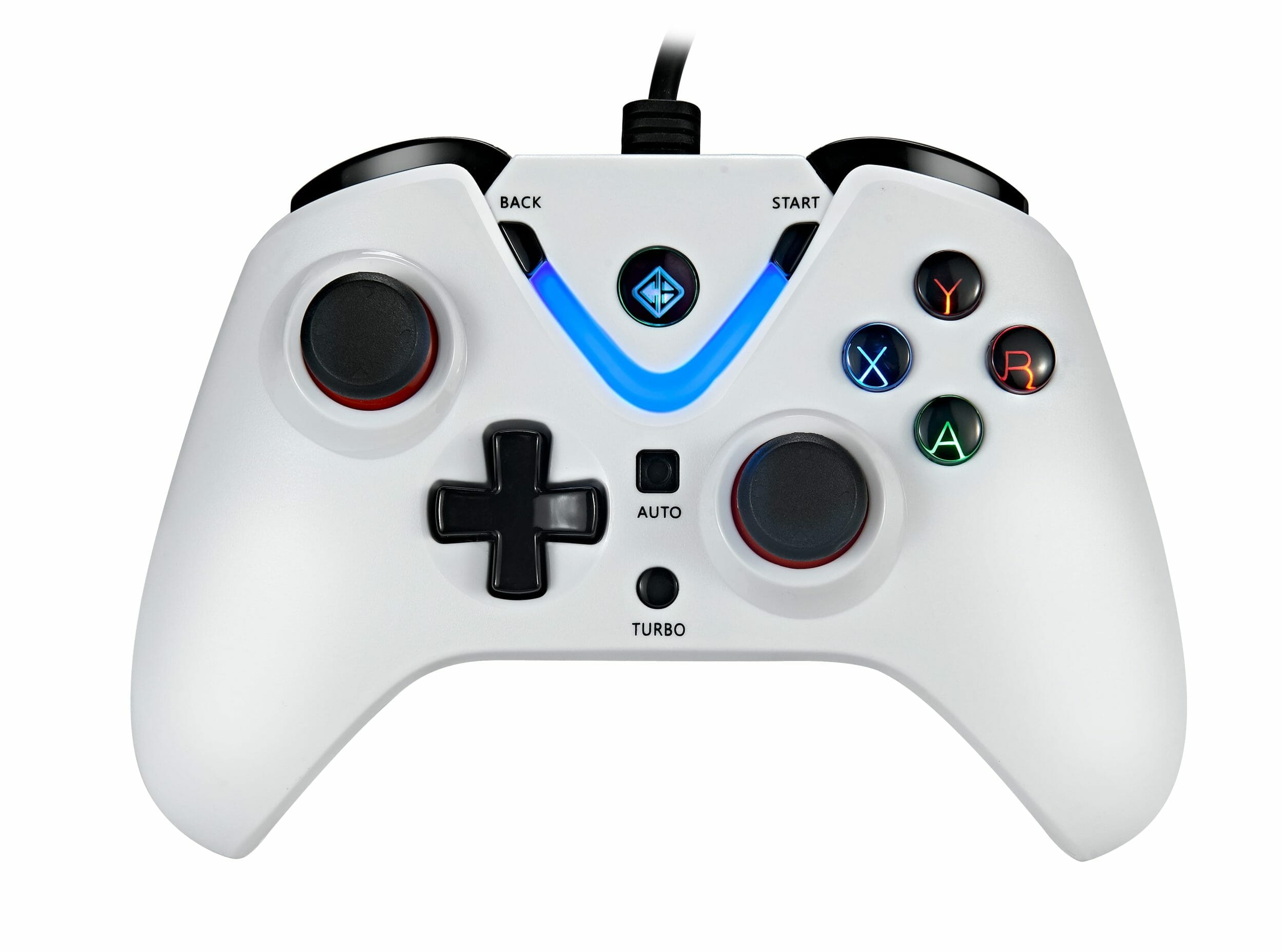 Cosmic Byte Ares Wired Controller White, Rubberized Texture, 700mAh Battery, Vibration Feedback