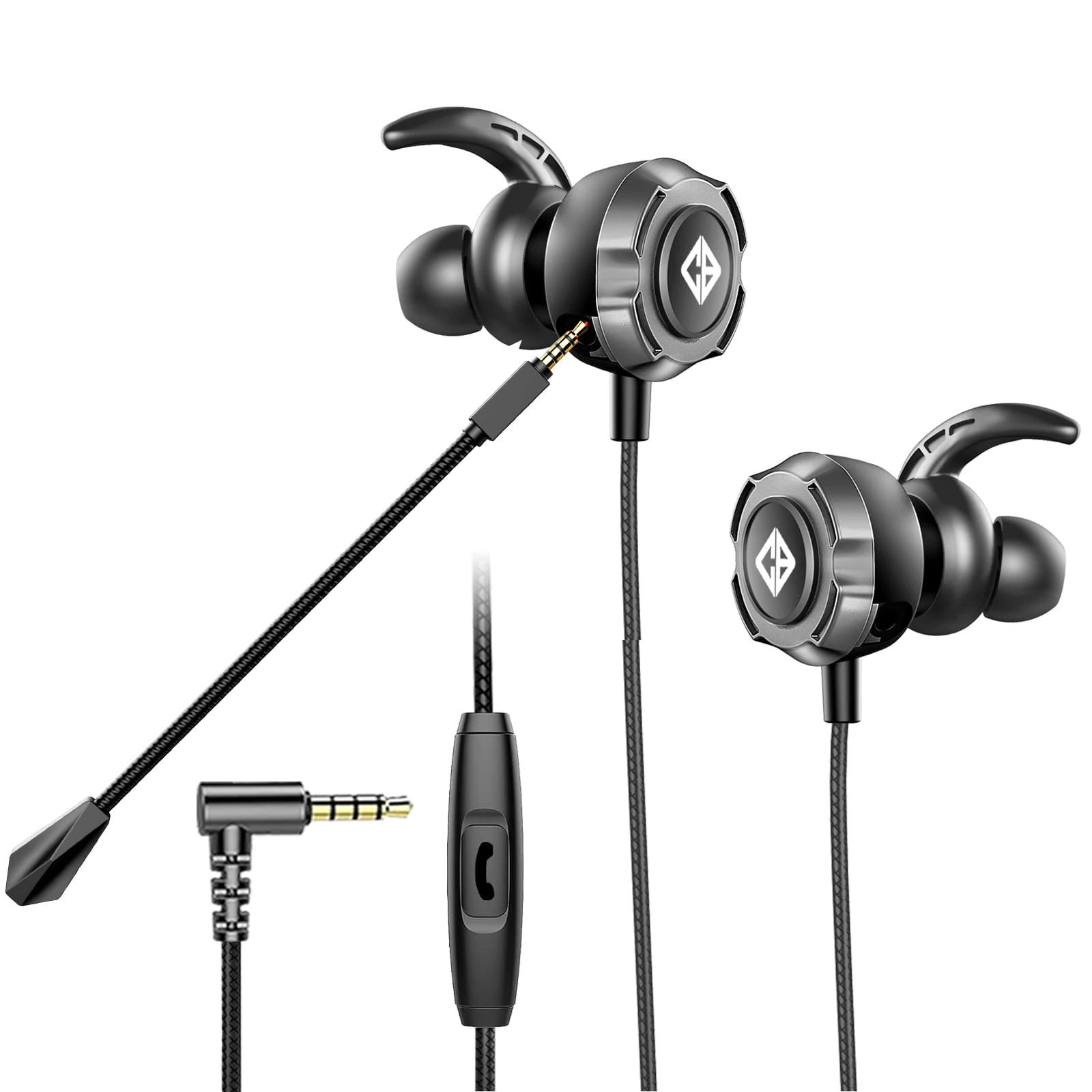 Cosmic Byte CB-EP-07 Gaming Earphone With Detachable Microphone (Black)