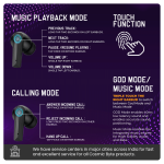 Cosmic Byte Cosmobuds X50 TWS Gaming Earbuds 2