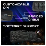 Cosmic Byte Dragonfly RGB Keyboard Mouse 6