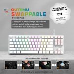 Cosmic Byte Firefly White RGB Keyboard 2