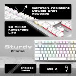 Cosmic Byte Firefly White RGB Keyboard 9