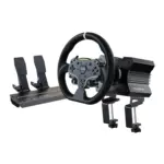 Moza R3 Bundle for PC and Xbox Officially Licensed, R3 Wheelbase, ES Steering Wheel, SR-P Lite Pedals, Table Clamp