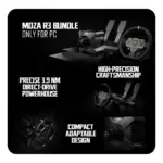 Cosmic Byte Moza SR-P Pedals (Throttle + Brake Pedal) No Clutch- Sold Separately