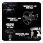 Cosmic Byte Moza Trucking Racing Bundle – PC Sim Racing Kit with R5 Wheelbase, TSW Truck Wheel, SR-P Lite Pedals & Truck Wheel Clamp
