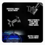 Cosmic Byte Moza Trucking Racing Bundle – PC Sim Racing Kit with R5 Wheelbase, TSW Truck Wheel, SR-P Lite Pedals & Truck Wheel Clamp