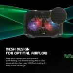 Cosmic Byte Wind RGB Laptop Cooling Pad 7