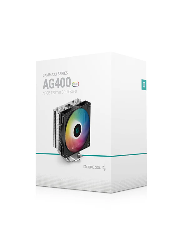 Deepcool AG400 ARGB CPU Air Cooler – Compact & Efficient Cooling with RGB