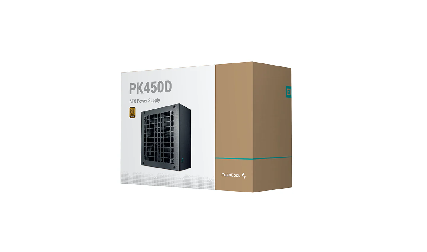 DeepCool PK450D 450W 80 Plus Bronze PSU With DC-DC Conversion, Silent 120mm Fan