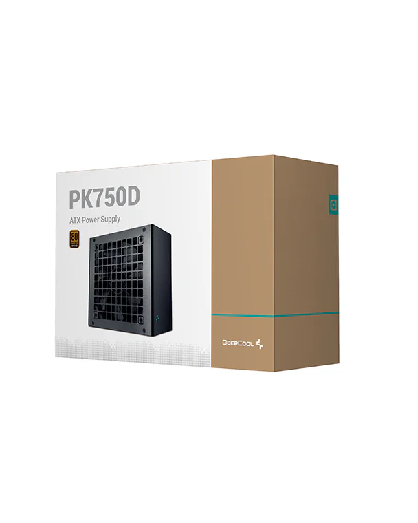 DeepCool PK750D 750W 80 Plus Bronze Non-Modular PSU | Quiet 120mm Fan and Full Circuit Protection