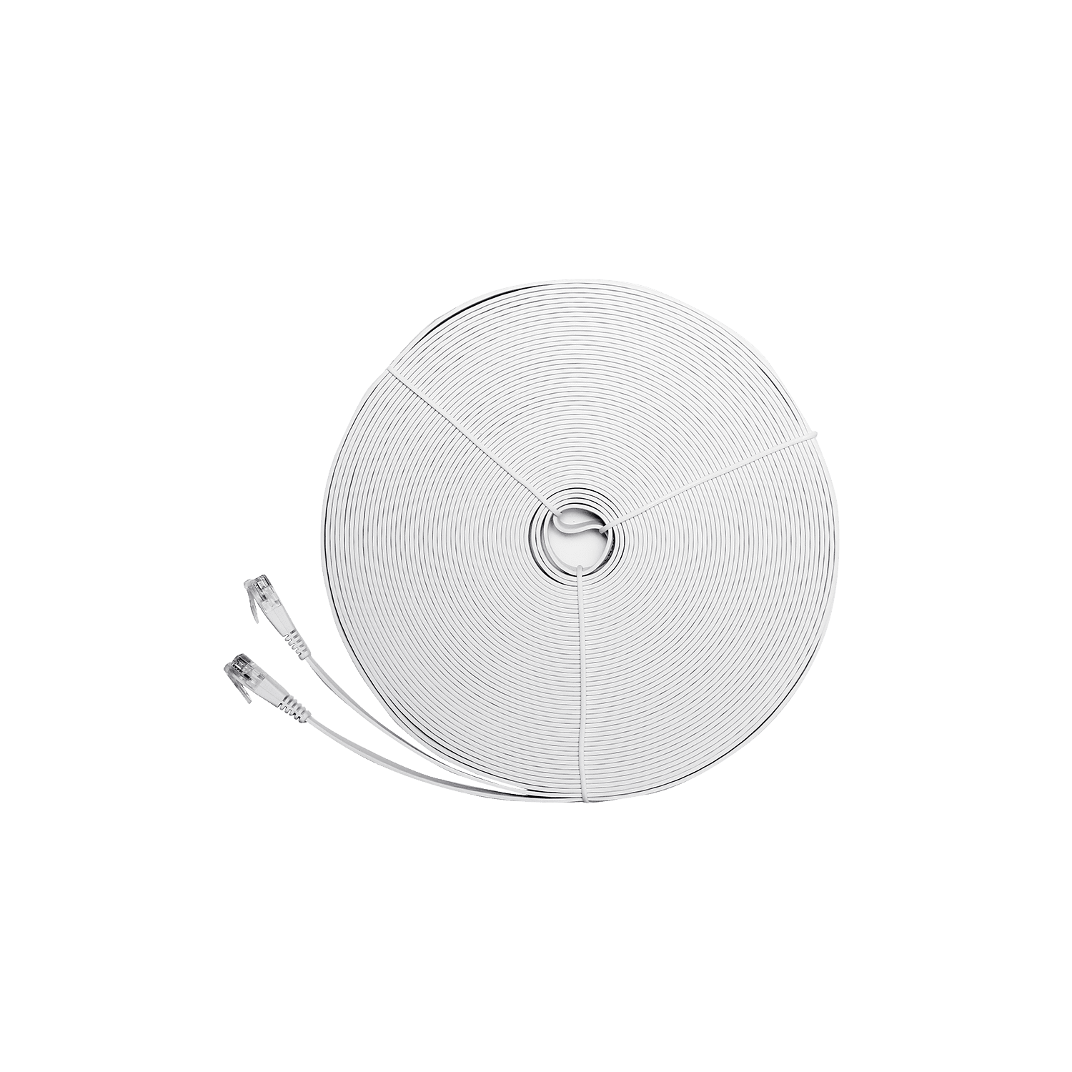 Eira Cat6 Ultra-Thin Flat Ethernet Cable – 30 Meters, White