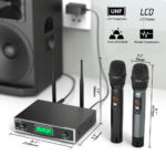 FIFINE K040 Dual Wireless Handheld Microphones System with Individual Balance XLR Output