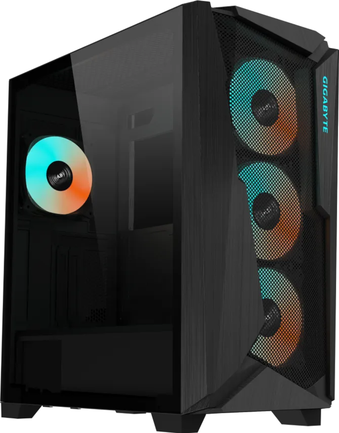 GIGABYTE C301 Glass Black Mid-Tower Gaming Case