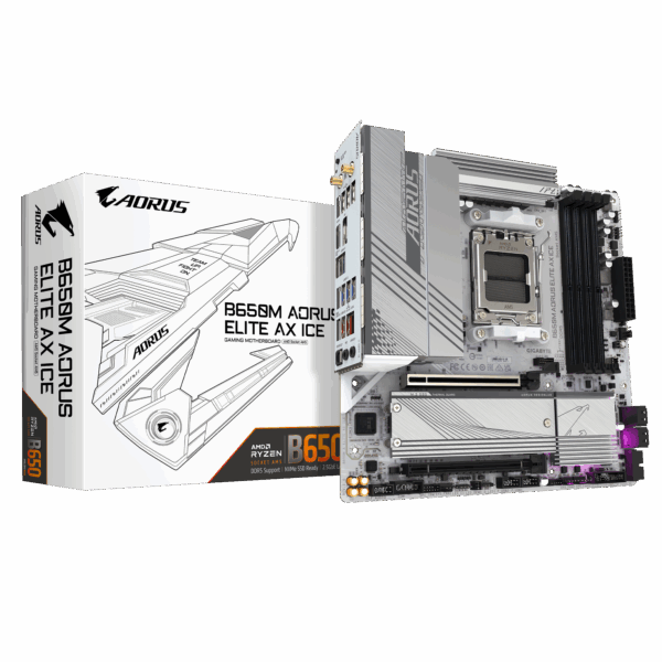 Gigabyte B650M Aorus Elite AX ICE AM5 Motherboard