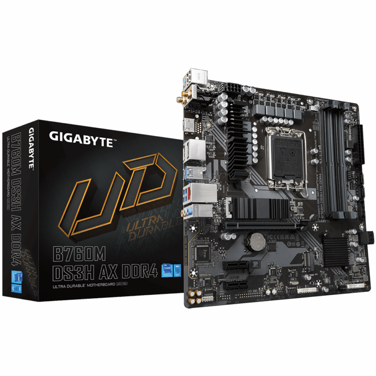 Gigabyte B760M DS3H AX DDR4 Motherboard