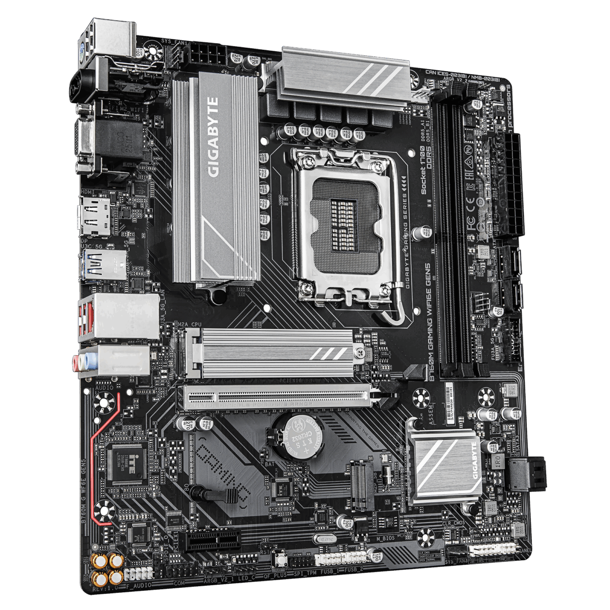 Gigabyte B760M Gaming WiFi6E Gen5 DDR5 Intel LGA1700 Socket Motherboard - Image 4