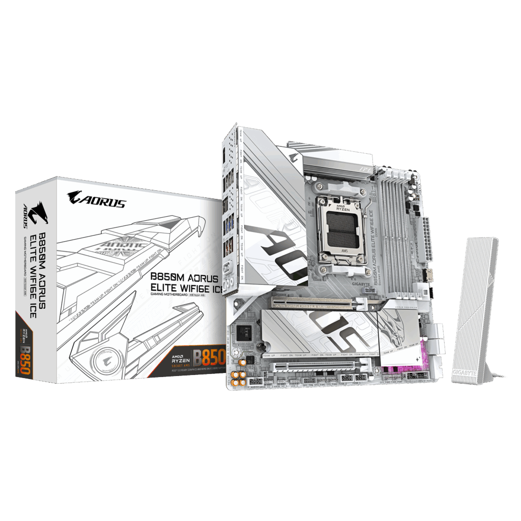 Gigabyte B850M Aorus Elite WiFi6E ICE Motherboard 1