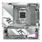 Gigabyte B850M Aorus Elite WiFi6E ICE AMD AM5 LGA 1718 Motherboard, mATX, DDR5, 2X M.2, PCIe 5.0, USB-C, WIFI6E, 2.5GbE LAN, EZ-Latch - Image 6