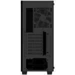 Gigabyte C200G Case with Tempered Side Glass Panel and Front RGB Light on Black Tempered Glass at Front Panel - Image 4