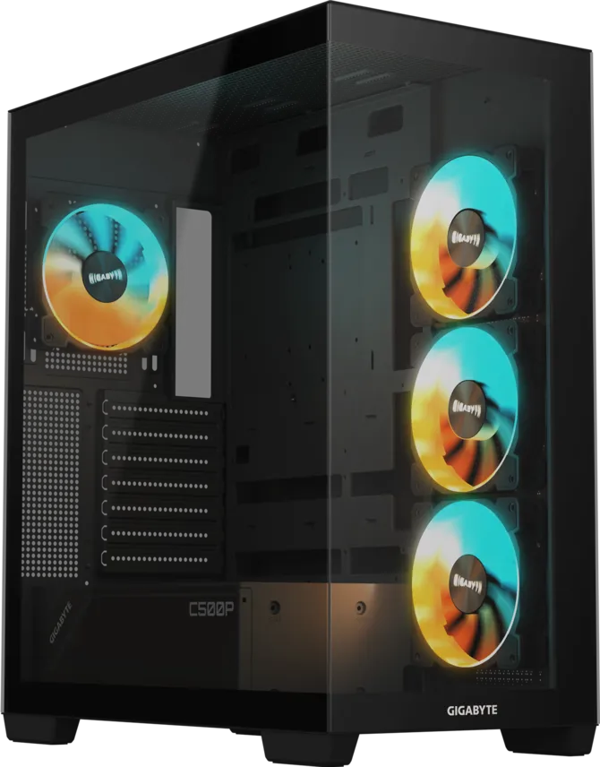 Gigabyte C500 Panoramic Stealth Black ARGB ATX Mid-Tower Case